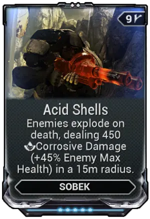 Acid Shells mod card
