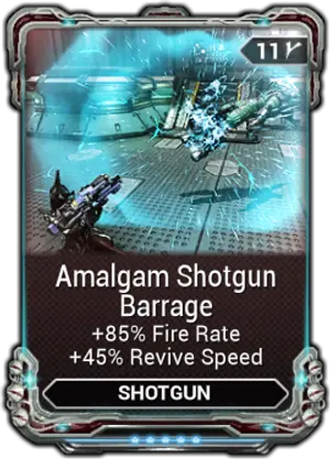 Amalgam Shotgun Barrage mod card