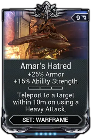 Amar's Hatred mod card
