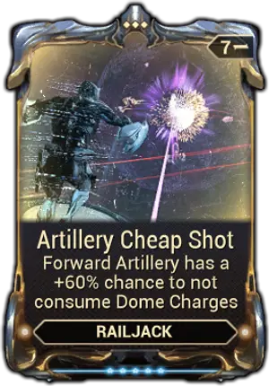 Artillery Cheap Shot mod card