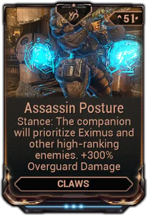 Assassin Posture mod card