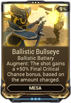 Ballistic Bullseye mod card