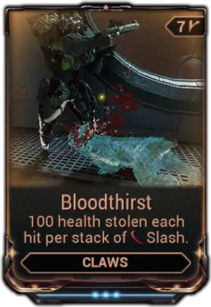 Bloodthirst mod card
