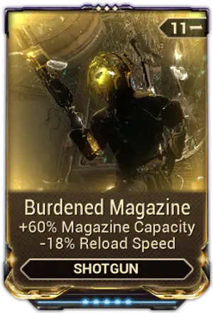 Burdened Magazine mod card