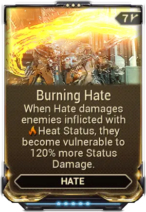 Burning Hate mod card