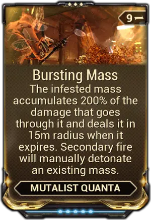 Bursting Mass mod card