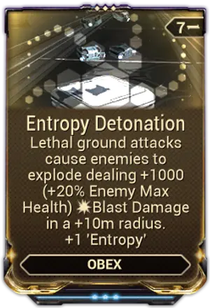 Entropy Detonation mod card