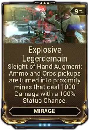 Explosive Legerdemain mod card