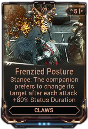 Frenzied Posture mod card