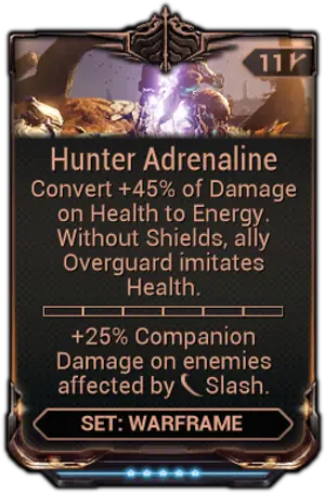 Hunter Adrenaline mod card