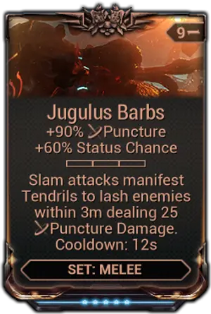 Jugulus Barbs mod card