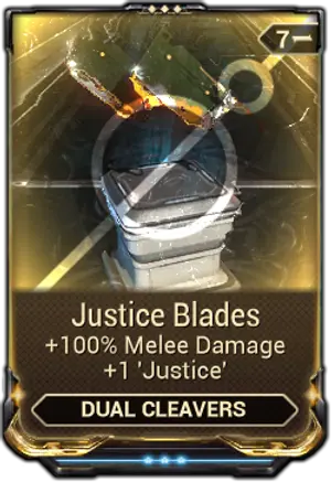 Justice Blades mod card