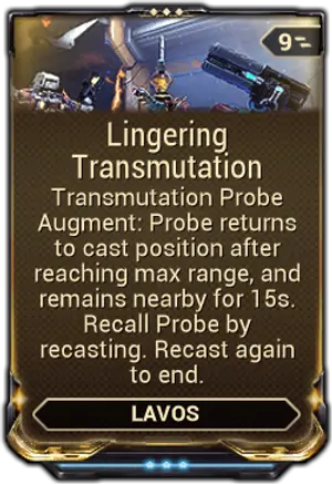 Lingering Transmutation mod card