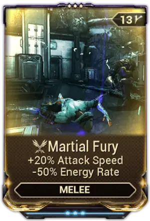 Martial Fury mod card