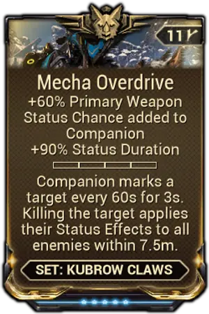 Mecha Overdrive mod card