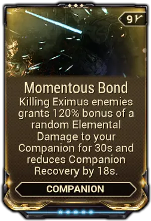 Momentous Bond mod card