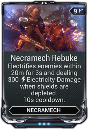 Necramech Rebuke mod card
