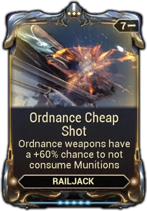 Ordnance Cheap Shot mod card