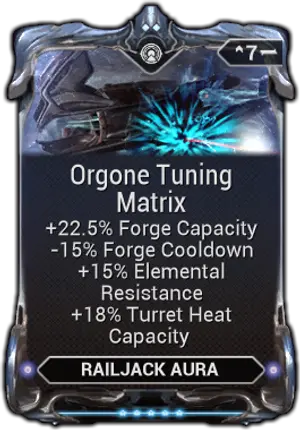 Orgone Tuning Matrix mod card