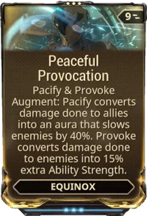 Peaceful Provocation mod card