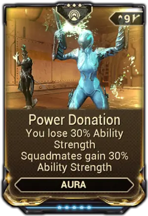 Power Donation mod card