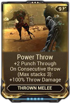 Power Throw mod card