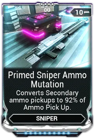 Primed Sniper Ammo Mutation mod card