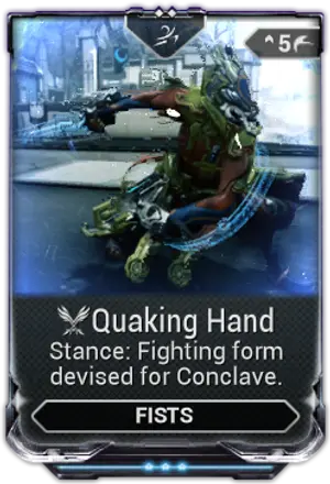 Quaking Hand mod card
