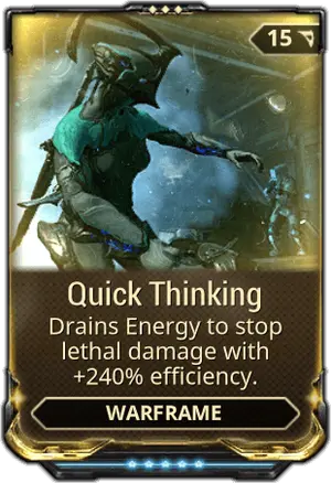 Quick Thinking mod card