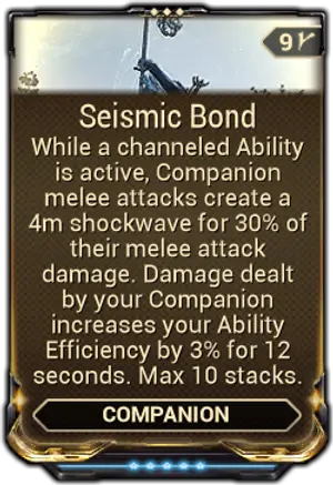 Seismic Bond mod card