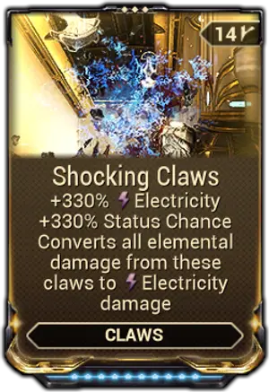 Shocking Claws mod card