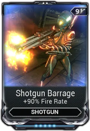 Shotgun Barrage mod card