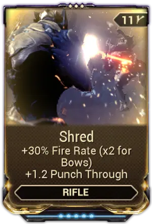 Shred mod card