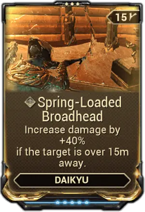Spring-Loaded Broadhead mod card
