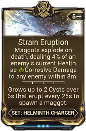 Strain Eruption mod card