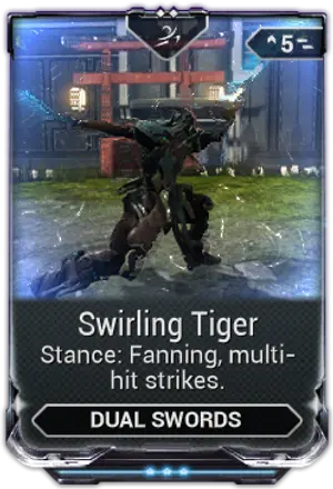 Swirling Tiger mod card
