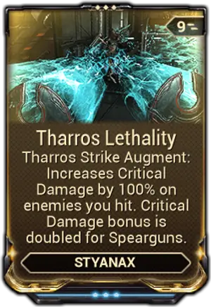Tharros Lethality mod card