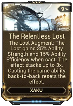 The Relentless Lost mod card