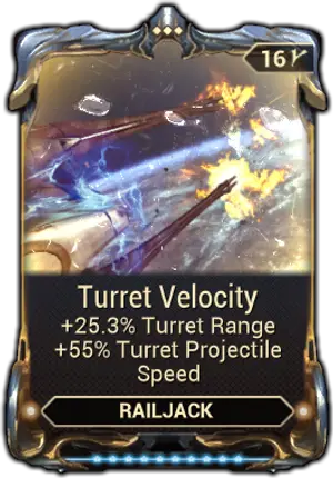 Turret Velocity mod card