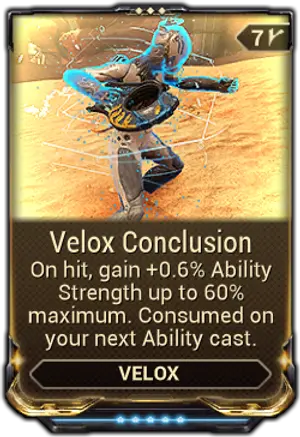 Velox Conclusion mod card