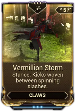 Vermillion Storm mod card
