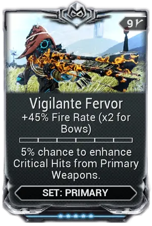 Vigilante Fervor mod card