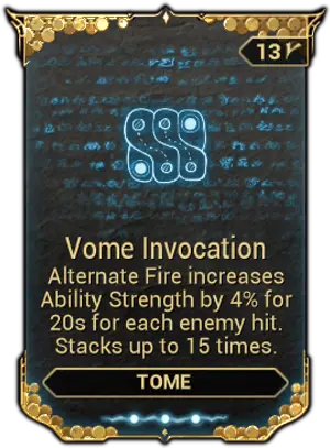 Vome Invocation mod card