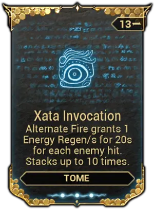 Xata Invocation mod card
